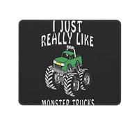 Tapis De Souris I Just Really Like Monstera Trucks Mouse Pad Imperméable Accessoires De Jeu Résistant Aux Eclaboussures sous-Main pour Gaming Jeu Ordinateur Portable XL