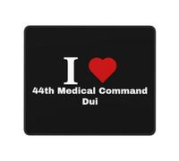 Tapis De Souris I Love Le DUI du 44E Commandement Médical Résistant À Usure Mouse Pad Étanche Accessoire Bureau pour Gamer Maison Clavier 25X30Cm