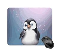 Tapis de souris I Love Penguins avec bords cousus, tapis de souris lavable en tissu antidérapant en caoutchouc, design parfait pour les jeux, ordinateur portable, travail de bureau