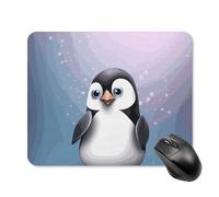Tapis de souris I Love Penguins avec bords cousus, tapis de souris lavable en tissu antidérapant en caoutchouc, design parfait pour les jeux, ordinateur portable, travail de bureau