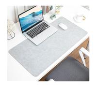 Tapis de souris imperméable en PU, housse protection, grand tapis for ordinateur portable Pour Bureau(Light Gray,50X100 CM)