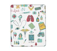 Tapis de souris imprimé abstraction biologie chimie 4, tapis de souris pour ordinateur portable, 25,4 x 30,5 cm, bureau 20,9 x 24,1 cm