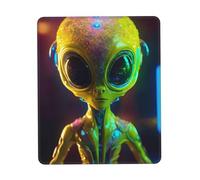 Tapis de souris imprimé Alien Planet - Pour ordinateur portable - 25,4 x 30,5 cm - Bureau - 20 x 24 cm