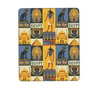 Tapis de souris imprimé Ancient Egypt Tribe Series pour ordinateur portable, 25,4 x 30,5 cm, bureau 20 x 24,1 cm