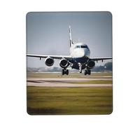 Tapis de souris imprimé avion en vol, tapis de souris pour ordinateur portable, 25,4 x 30,5 cm, bureau 20,9 x 24,1 cm