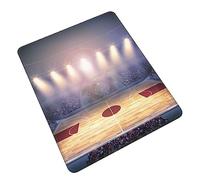 Tapis de souris imprimé Basketball Arena avec caoutchouc cousu pour la maison et le bureau