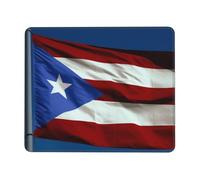 Tapis de souris imprimé drapeau de Porto Rico 20,1 x 24,1 cm, base en caoutchouc antidérapant, tapis de souris pour ordinateur, ordinateur portable, accessoires de bureau
