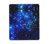 Tapis de souris imprimé étoiles brillantes, tapis de souris pour ordinateur portable, 25,4 x 30,5 cm, bureau 20,9 x 24,1 cm