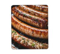 Tapis de souris imprimé Fast Food, tapis de souris pour ordinateur portable, 25,4 x 30,5 cm, bureau 20,9 x 24,1 cm