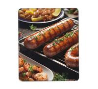 Tapis de souris imprimé Fast Food, tapis de souris pour ordinateur portable, 25,4 x 30,5 cm, bureau 20,9 x 24,1 cm