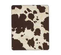 Tapis de souris imprimé fourrure de vache pour ordinateur portable, 25,4 x 30,5 cm, bureau 20,9 x 24,1 cm