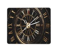 Tapis de souris imprimé (Horloge Gear) 20,1 x 24,1 cm, imperméable et antidérapant, base en caoutchouc pour ordinateur portable, tapis de bureau pour la maison et le bureau