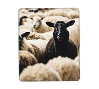 Tapis de souris imprimé moutons et agneaux, tapis de souris pour ordinateur portable, 25,4 x 30,5 cm, bureau 20 x 24,1 cm