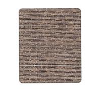 Tapis de souris imprimé mur de brique, tapis de souris de jeu, tapis de souris pour ordinateur portable 10 x 12 pouces, bureau 20 x 24 cm