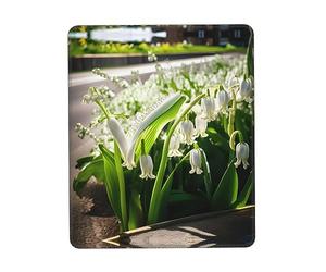 Tapis de souris imprimé orchidée cloche, tapis de souris pour ordinateur portable, 25,4 x 30,5 cm, bureau 20,9 x 24,1 cm