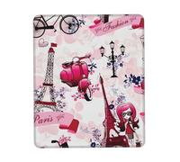 Tapis de souris imprimé Paris Tour Eiffel France, tapis de souris pour ordinateur portable, 25,4 x 30,5 cm, bureau 20,9 x 24,1 cm