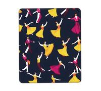 Tapis de souris imprimé petit motif de danse de salle de bal, tapis de souris de jeu, tapis de souris d'ordinateur pour ordinateur portable souris 10 x 12 pouces bureau 20,9 x 22,5 cm