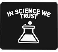 Tapis De Souris in Science We Trust Mousepad Résistant Aux Eclaboussures Mouse Pad Imperméable Accessoires De Jeu pour Ordinateur Ordinateur Portable Gaming M