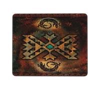 Tapis De Souris Indien du Sud-Ouest des États-Unis Aztèque Navajo sous-Main pour Clavier Et Souris Lavable Tapis De Souris De Jeu Étanche Mousepad De Bureau pour Travail Clavier Souris 25X30Cm
