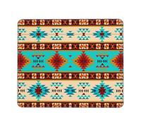 Tapis De Souris Indien du Sud-Ouest des États-Unis Aztèque Navajo Tapis De Bureau Durable Mousepad De Bureau Accessoires De Jeu Mac Et Pc pour Travail Pc Souris 25X30Cm