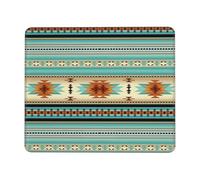 Tapis De Souris Indien du Sud-Ouest des États-Unis Aztèque Navajo Tapis De Bureau Durables Accessoires De Jeu Mac Et Pc Moderne Gamer Mouse Pad pour Ordinateur Souris Bureau 25X30Cm
