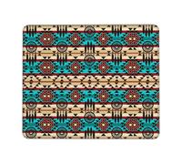 Tapis De Souris Indien du Sud-Ouest des États-Unis Aztèque Navajo Tapis De Souris De Jeu Durable Tapis De Souris Gaming Durables sous-Main pour Clavier Et Souris pour Travail Clavier 25X30Cm