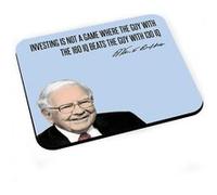 Tapis de souris Investing citation inspirante anglais warren buffet G