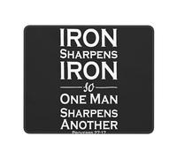 Tapis De Souris Iron Sharpens Iron Mousepad Durable Accessoires De Jeu Antidérapante sous-Main pour Bureau Gaming Jeu XL
