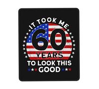 Tapis De Souris It Took 60 Years Old to Look This Good Birthday Tapis De Bureau Doux sous-Main Parfait Mouse Pad pour Table Voyage Travail 25X30CM