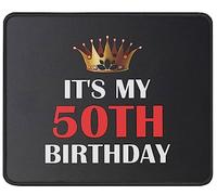 Tapis De Souris It's My 50Th Birthday 50Th Birthday Funny sous-Main Parfait Tapis De Bureau Doux Mousepad pour Claviers Table Voyage 25X30CM
