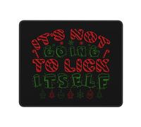 Tapis De Souris It's Not Going to Lick Itself Merry Christmas sous-Main Doux Mousepad Parfait Mouse Pad pour Claviers Table Travail 25X30CM