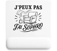 Tapis de Souris J’Peux Pas j’AI Sophro | Tapis Ergonomique 22 × 18 cm Repose-Poignet en Mousse | Bureau Télétravail Études | Cadeau Homme Femme Anniversaire Noël