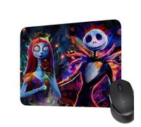 Tapis de souris Jack et Sally de cauchemar pour femmes, filles, cadeau de carnaval et d'Halloween, tapis de souris pour amie (4)