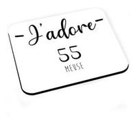 Tapis de souris J'adore 55 meuse departement france region bar le duc G