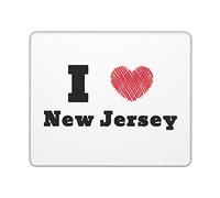 Tapis De Souris J'aime Le New Jersey Tapis De Souris De Jeu Vitesse Et La Précision Améliorées Mousepad De Bureau Durable Mouse Pad pour Pc Bureau Clavier 25X30Cm