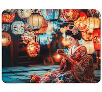 Tapis de Souris Japon Tapis de Souris Gaming 250x210x3mm, Mouse Pad Jeux e-Sport, Glisse Fluide Contrôle Stable & Silencieux Base en Caoutchouc Antidérapant pour Bureau, PC, Laptop (Femme), Model843