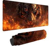 Tapis de Souris Jaune 1000x500x3 mm Grand Tapis de Souris XXL Gaming, Animal Mouse Pad à Bords Cousus, Base en Caoutchouc Antidérapante sous Main Bureau pour Gamer, Ordinateur Decoration Maison F-R