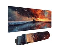 Tapis de Souris Jaune Tapis Souris XXL 60x30cm, sous Main Bureau Automne Mouse Pad avec Bords Cousus, Imperméable Base en Caoutchouc Antidérapant Surface pour Bureau, Études, Gaming -zjn25093KY53GJZ