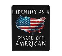 Tapis De Souris Je Me Considère comme Un Américain en Colère Tapis De Souris D'Ordinateur Résistant À Usure Bureau Tapis Souris, pour Maison, Jeux, 25x30cm