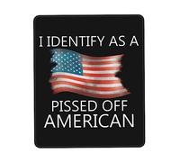 Tapis De Souris Je Me Considère comme Un Américain en Colère Tapis De Souris D'Ordinateur Résistant À Usure Bureau Tapis Souris, pour Jeux, Ordinateur, 25x30cm