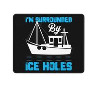 Tapis De Souris Je suis Entouré De Trous De Glace Mousepad De Bureau Durable Tapis De Souris De Jeu Portable Tapis De Souris Gaming pour Gaming Pc Clavier 25X30Cm