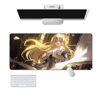 Tapis de souris Jeanne d'Arc Fate Anime pour clavier d'ordinateur, grand tapis de souris long en caoutchouc souple, surface antidérapante, tapis de bureau, tapis de souris de jeu