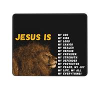 Tapis De Souris Jésus Est Mon Dieu, Mon Seigneur Mouse Pad Imperméable Accessoires De Jeu Portable Mousepad pour Gaming Travail Ordinateur Portable S