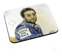 Tapis de souris John lennon people for peace cheveux courts 70's beatles G