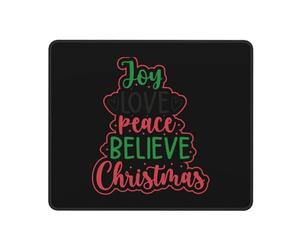 Tapis De Souris Joy Love Peace Believe Christmas Mousepad Moderne Gamer Mouse Pad Durables Accessoire Bureau pour Pc Clavier Bureau 25X30Cm