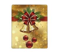 Tapis de souris Joyeux Noël, tapis de souris personnalisé avec base en caoutchouc antidérapant, tapis de souris de jeu pour bureau, accessoires de décoration de bureau, 18 x 22 cm