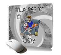Tapis de Souris j'peux Pas y'a Rugby Bande dessinée Sport Flexible jpeux pour Gamer Humoristique Drole