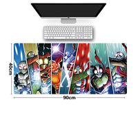 Tapis de Souris Kamen Rider Masked 900x400mm Tapis de Souris XXL Multifonction Gaming Mousepad XXL Grand sous Main, Anime Souris 3mm Bureau Anti-Glissant Surface Texturée pour Ordinateur, F