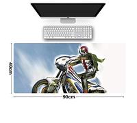Tapis de Souris Kamen Rider Masked 900x400mm Tapis de Souris XXL Multifonction Gaming Mousepad XXL Grand sous Main, Anime Souris 3mm Bureau Anti-Glissant Surface Texturée pour Ordinateur, G