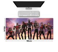 Tapis de Souris Kamen Rider Masked 900x400mm Tapis de Souris XXL Multifonction Gaming Mousepad XXL Grand sous Main, Anime Souris 3mm Bureau Anti-Glissant Surface Texturée pour Ordinateur, B